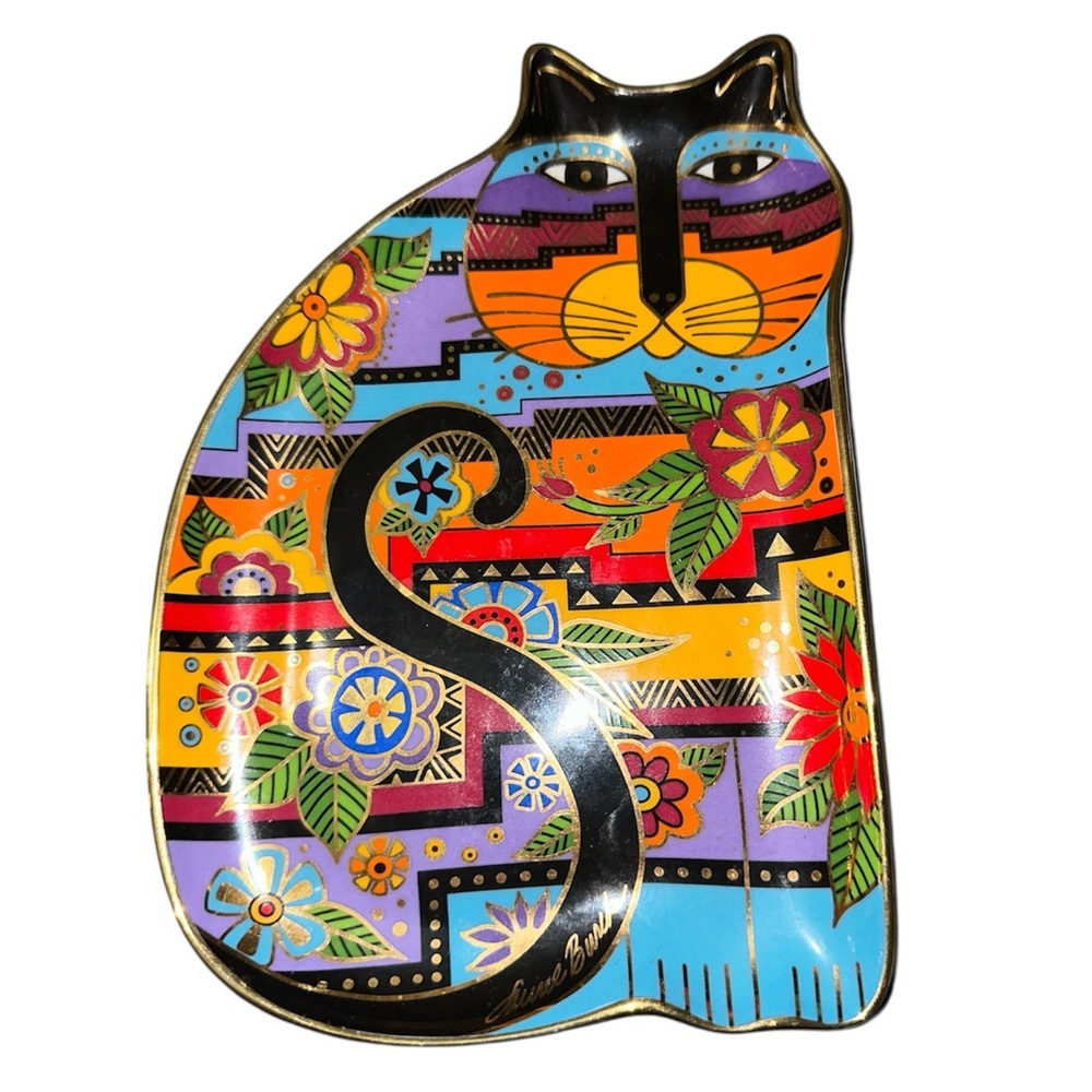 Royal Doulton Fluttering Feline Laurel Burch … - Picture 3 of 3